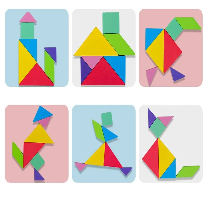 Quebra-Cabeça Magnético Tangram Montessori