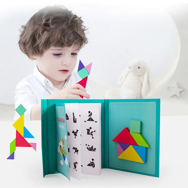 Quebra-Cabeça Magnético Tangram Montessori